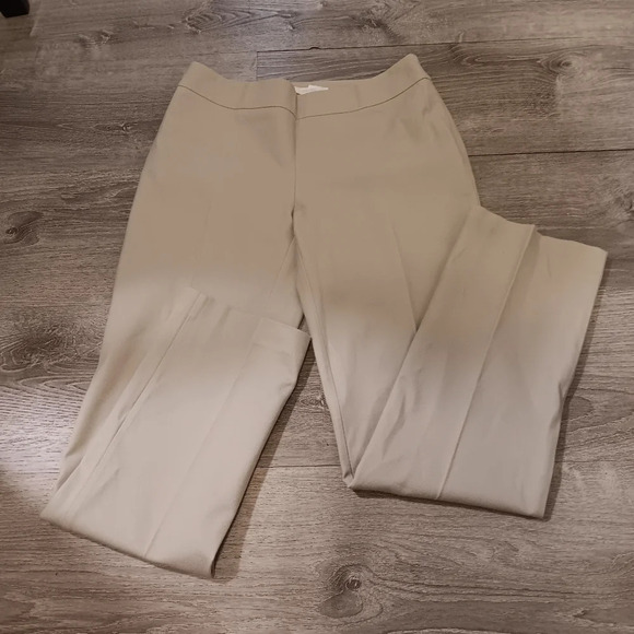 Chico slack cream pants. Side zipper. Size 0 Regular - Picture 1 of 6